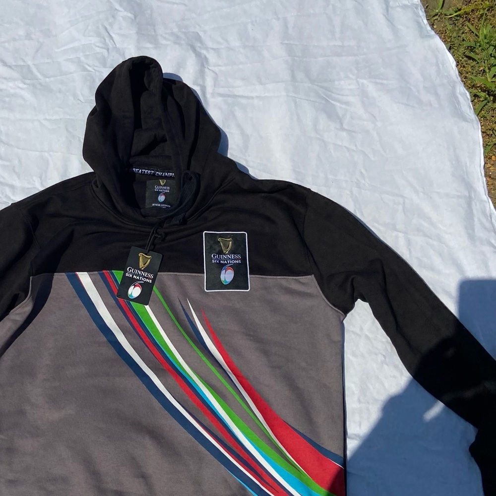 NWT Guinness 6 Nations Hooded Sweatshirt